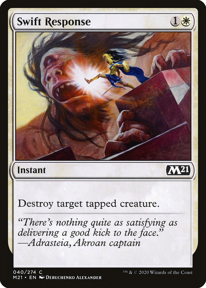 Swift Response [Core Set 2021] MTG Single Magic: The Gathering    | Red Claw Gaming