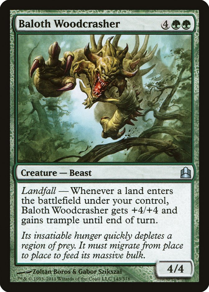 Baloth Woodcrasher [Commander 2011] MTG Single Magic: The Gathering    | Red Claw Gaming