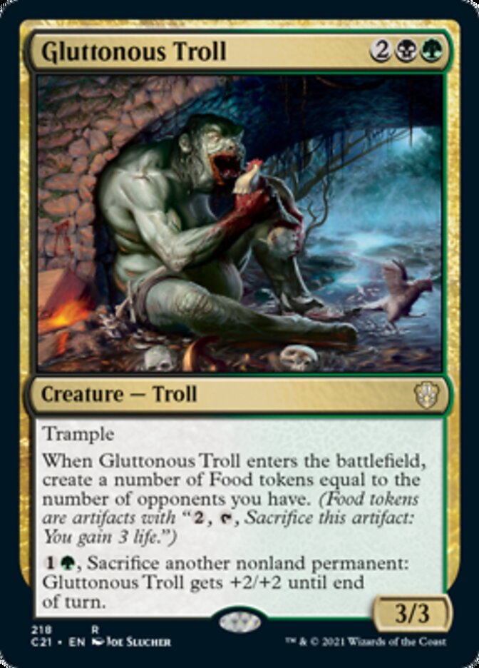 Gluttonous Troll [Commander 2021] MTG Single Magic: The Gathering    | Red Claw Gaming
