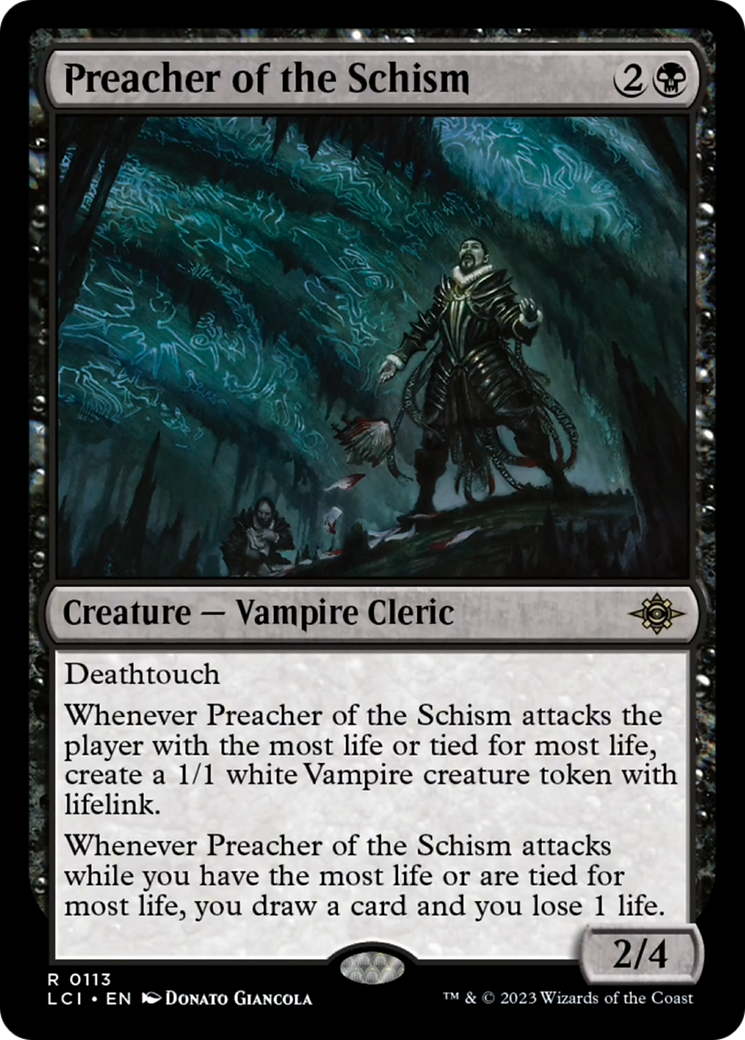 Preacher of the Schism (Extended Art) [The Lost Caverns of Ixalan] MTG Single Magic: The Gathering    | Red Claw Gaming