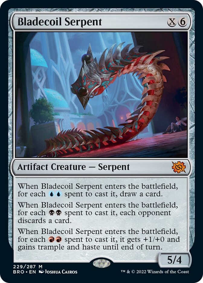 Bladecoil Serpent (Promo Pack) [The Brothers' War Promos] MTG Single Magic: The Gathering    | Red Claw Gaming