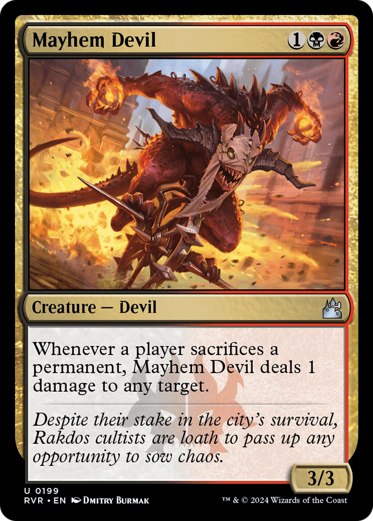 Mayhem Devil [Ravnica Remastered] MTG Single Magic: The Gathering    | Red Claw Gaming