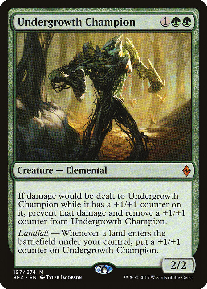 Undergrowth Champion [Battle for Zendikar] MTG Single Magic: The Gathering    | Red Claw Gaming