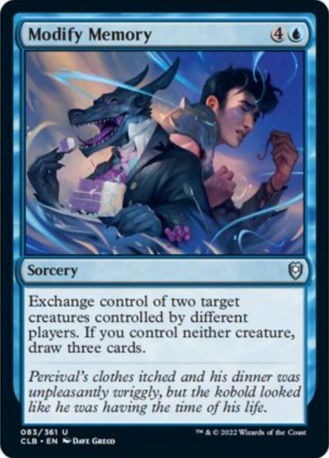 Modify Memory [Commander Legends: Battle for Baldur's Gate] MTG Single Magic: The Gathering    | Red Claw Gaming