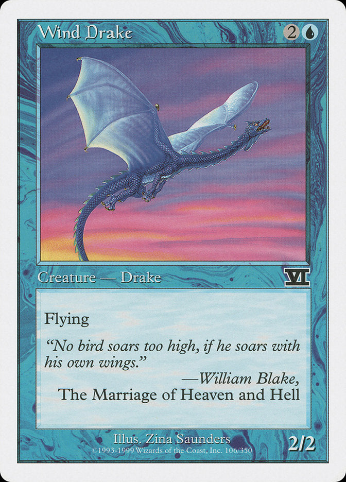 Wind Drake [Classic Sixth Edition] MTG Single Magic: The Gathering    | Red Claw Gaming