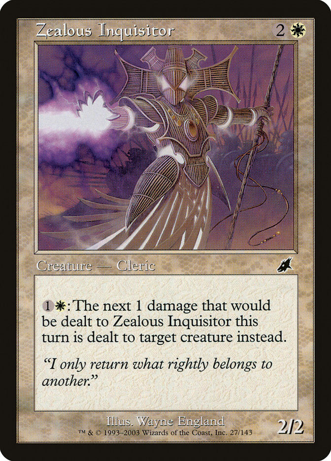 Zealous Inquisitor [Scourge] MTG Single Magic: The Gathering    | Red Claw Gaming