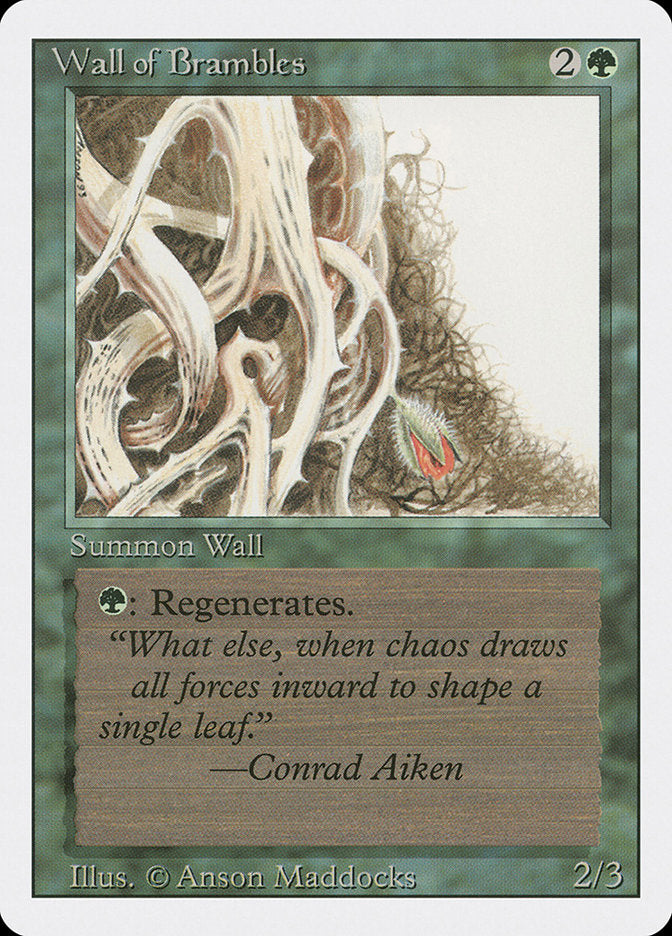 Wall of Brambles [Revised Edition] MTG Single Magic: The Gathering    | Red Claw Gaming