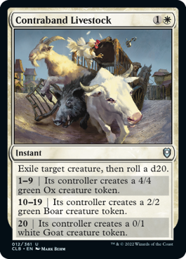 Contraband Livestock [Commander Legends: Battle for Baldur's Gate] MTG Single Magic: The Gathering    | Red Claw Gaming