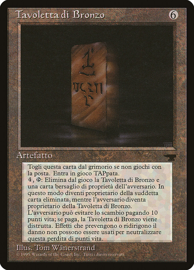 Bronze Tablet (Italian) - "Tavoletta di Bronzo" [Rinascimento] MTG Single Magic: The Gathering    | Red Claw Gaming