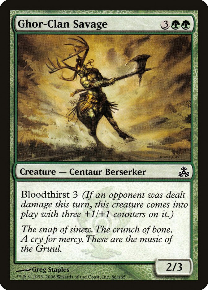 Ghor-Clan Savage [Guildpact] MTG Single Magic: The Gathering    | Red Claw Gaming