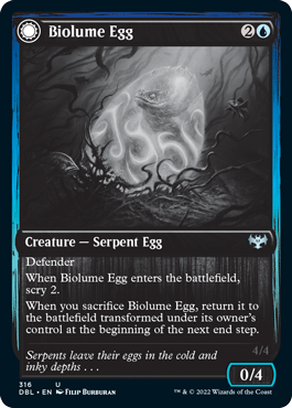 Biolume Egg // Biolume Serpent [Innistrad: Double Feature] MTG Single Magic: The Gathering    | Red Claw Gaming