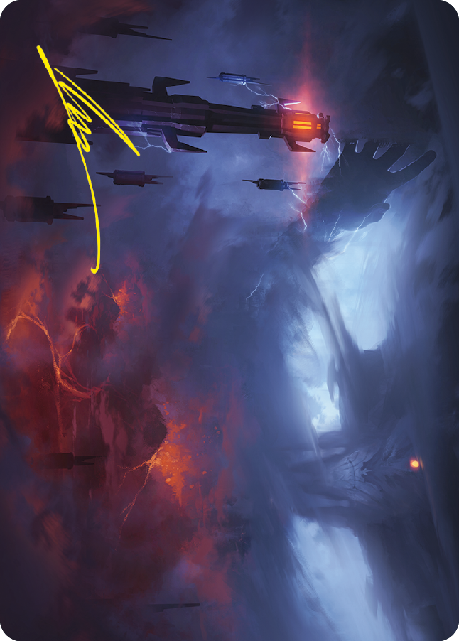 Shadow of the Enemy Art Card (Gold-Stamped Signature) [The Lord of the Rings: Tales of Middle-earth Art Series] MTG Single Magic: The Gathering    | Red Claw Gaming