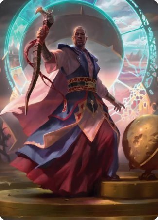 Teferi, Who Slows the Sunset Art Card [Innistrad: Midnight Hunt Art Series] MTG Single Magic: The Gathering    | Red Claw Gaming