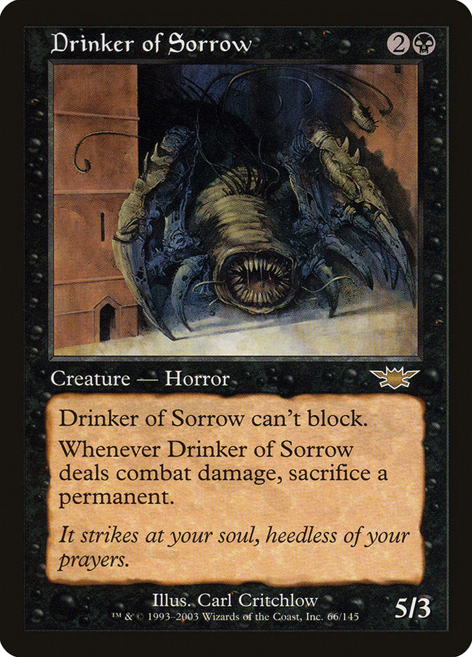 Drinker of Sorrow [Legions] MTG Single Magic: The Gathering    | Red Claw Gaming