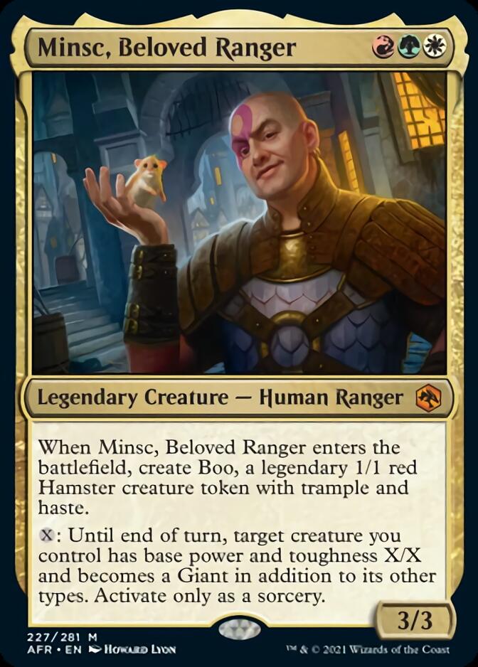 Minsc, Beloved Ranger [Dungeons & Dragons: Adventures in the Forgotten Realms] MTG Single Magic: The Gathering    | Red Claw Gaming