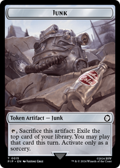 Junk // Thopter Double-Sided Token [Fallout Tokens] MTG Single Magic: The Gathering    | Red Claw Gaming