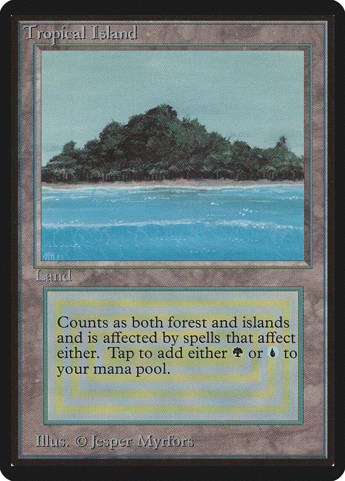 Tropical Island [Beta Edition] MTG Single Magic: The Gathering    | Red Claw Gaming