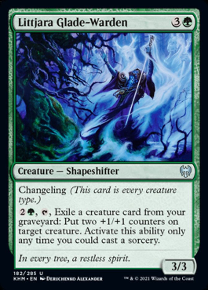 Littjara Glade-Warden [Kaldheim] MTG Single Magic: The Gathering    | Red Claw Gaming