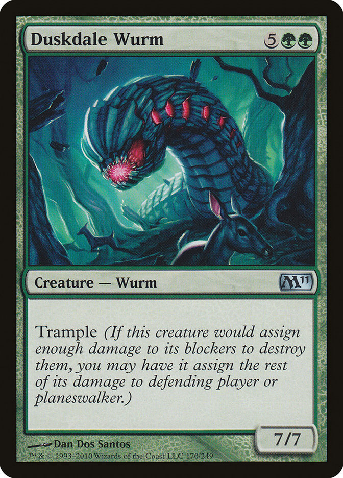 Duskdale Wurm [Magic 2011] MTG Single Magic: The Gathering    | Red Claw Gaming