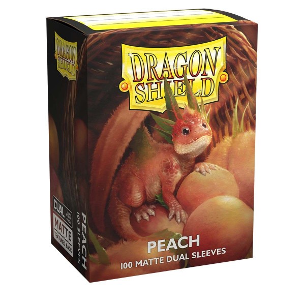 Dragon Shield Dual Matte Sleeve - Peach 100ct Dragon Shield Dragon Shield    | Red Claw Gaming