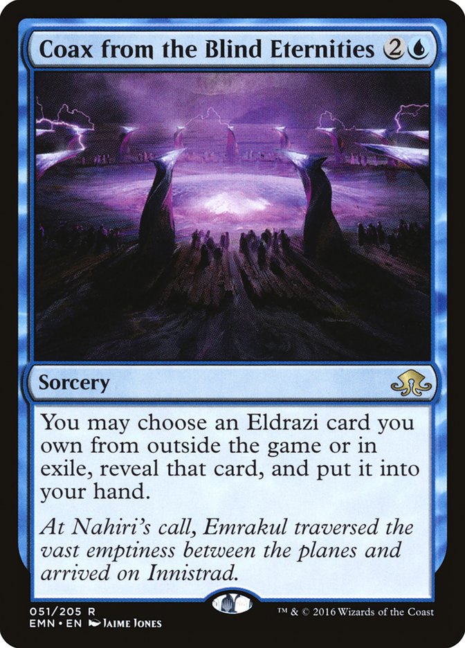 Coax from the Blind Eternities [Eldritch Moon] MTG Single Magic: The Gathering    | Red Claw Gaming