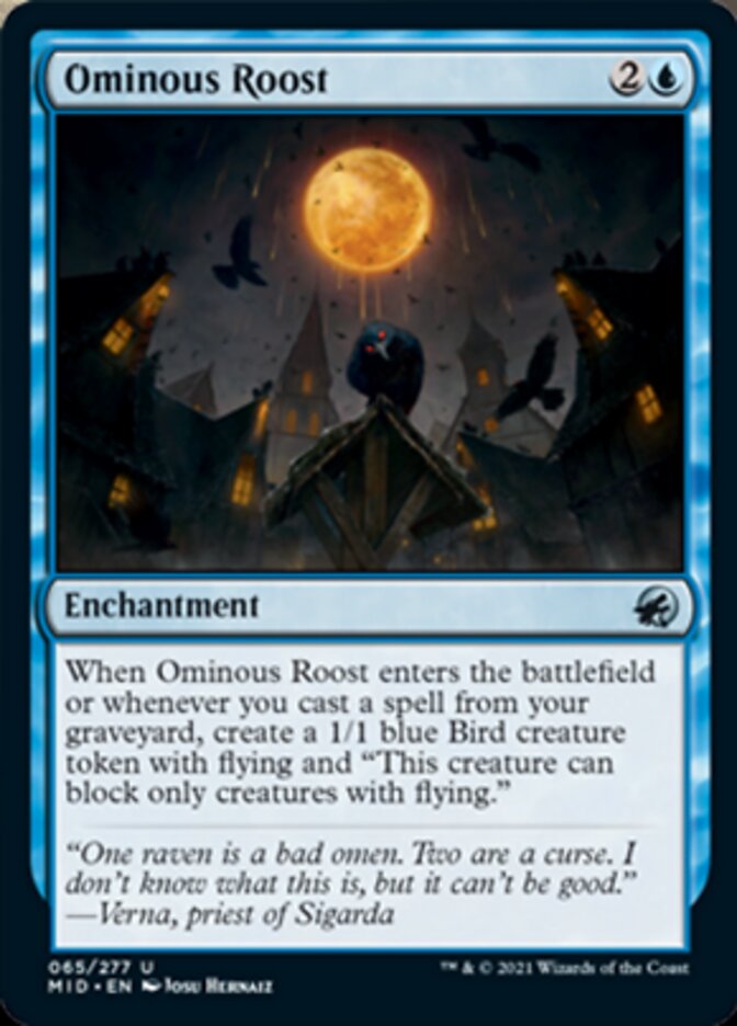Ominous Roost [Innistrad: Midnight Hunt] MTG Single Magic: The Gathering    | Red Claw Gaming