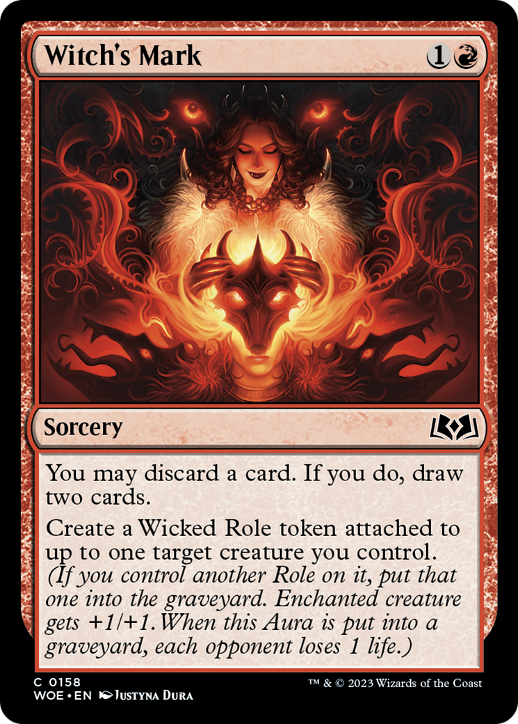Witch's Mark [Wilds of Eldraine] MTG Single Magic: The Gathering    | Red Claw Gaming