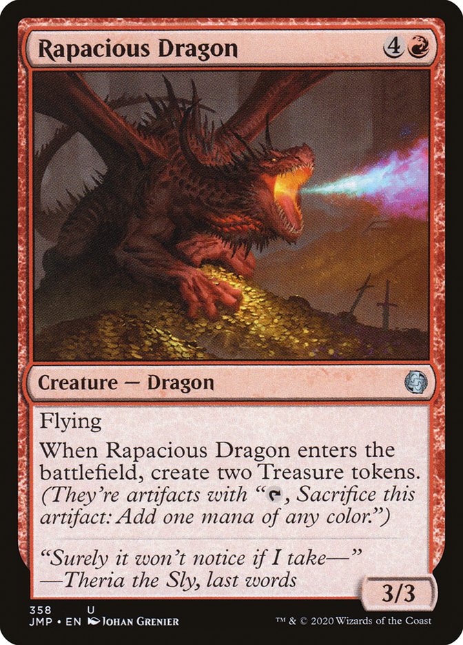 Rapacious Dragon [Jumpstart] MTG Single Magic: The Gathering    | Red Claw Gaming