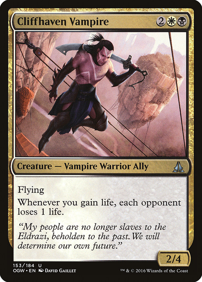 Cliffhaven Vampire [Oath of the Gatewatch] MTG Single Magic: The Gathering    | Red Claw Gaming