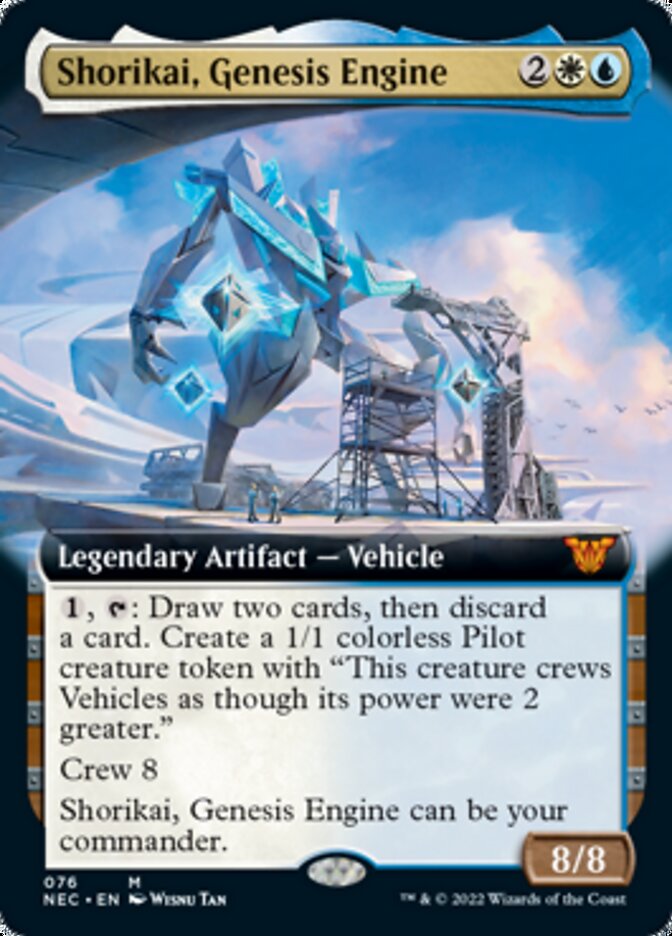 Shorikai, Genesis Engine (Extended Art) [Kamigawa: Neon Dynasty Commander] MTG Single Magic: The Gathering    | Red Claw Gaming
