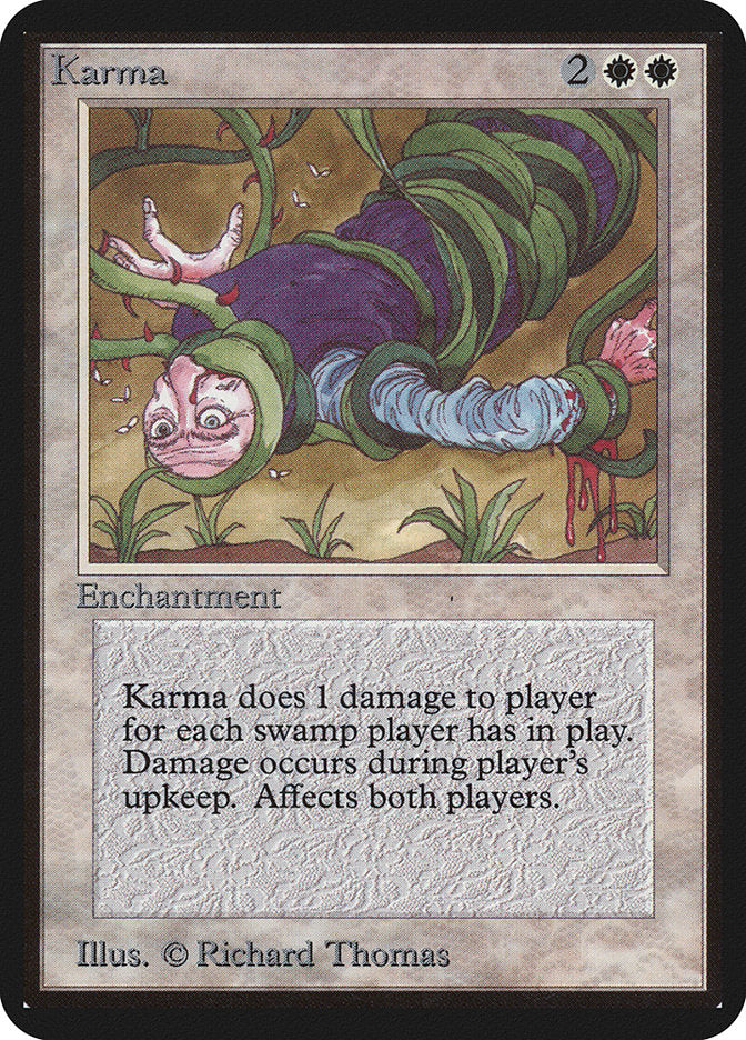Karma [Alpha Edition] MTG Single Magic: The Gathering    | Red Claw Gaming