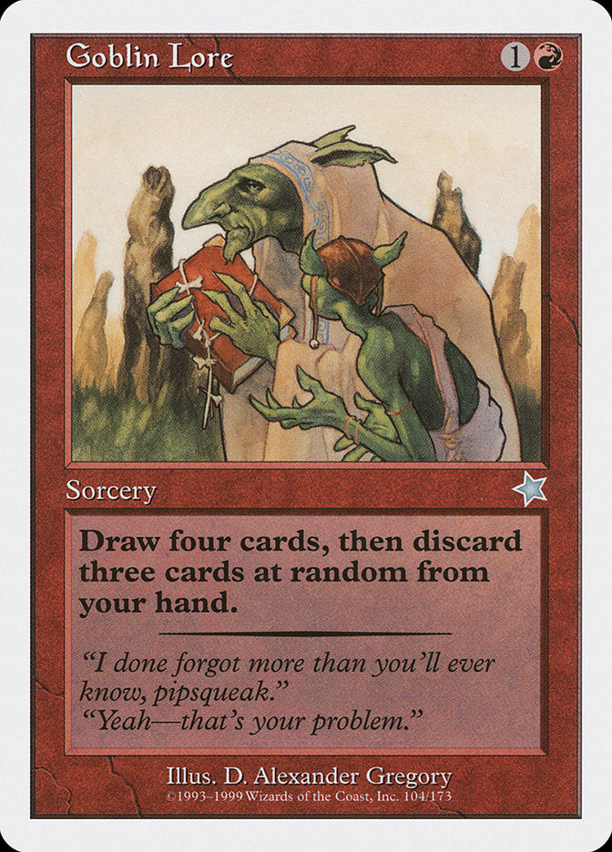 Goblin Lore [Starter 1999] MTG Single Magic: The Gathering    | Red Claw Gaming