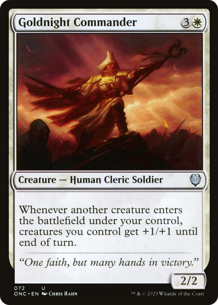 Goldnight Commander [Phyrexia: All Will Be One Commander] MTG Single Magic: The Gathering    | Red Claw Gaming