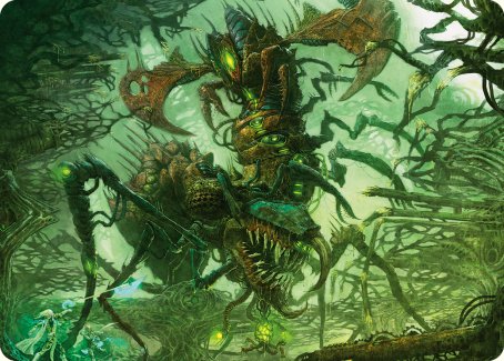 Skyscythe Engulfer Art Card [Phyrexia: All Will Be One Art Series] MTG Single Magic: The Gathering    | Red Claw Gaming