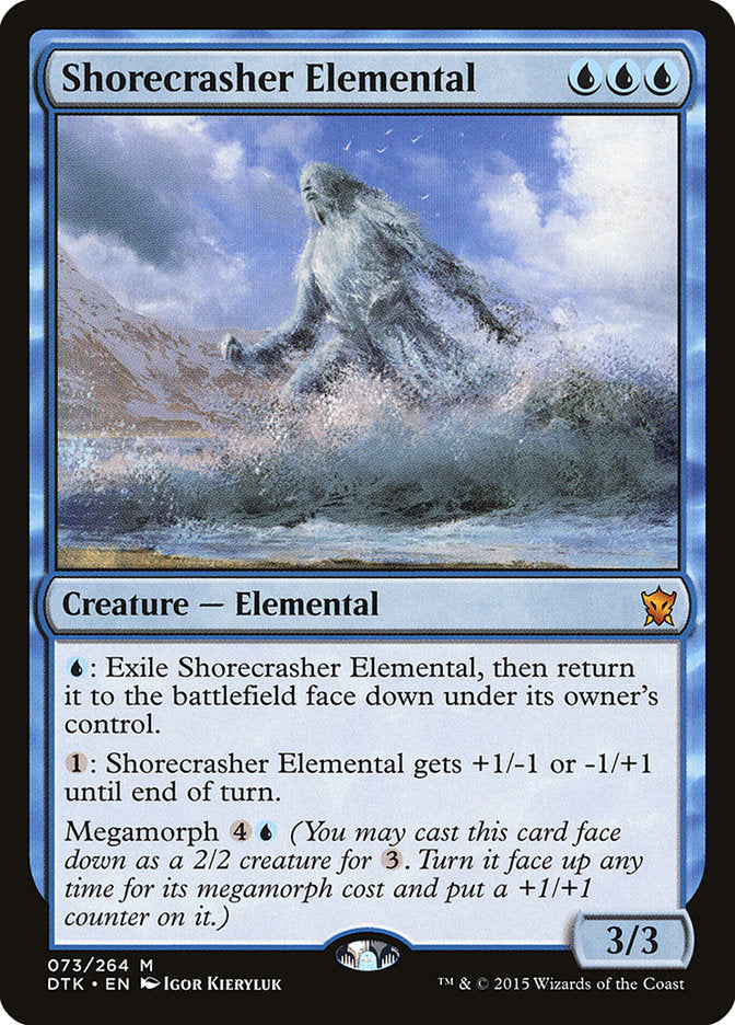 Shorecrasher Elemental [Dragons of Tarkir] MTG Single Magic: The Gathering    | Red Claw Gaming