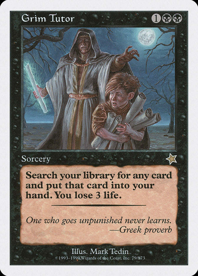 Grim Tutor [Starter 1999] MTG Single Magic: The Gathering    | Red Claw Gaming