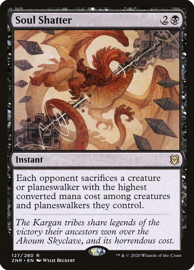 Soul Shatter [Zendikar Rising] MTG Single Magic: The Gathering    | Red Claw Gaming