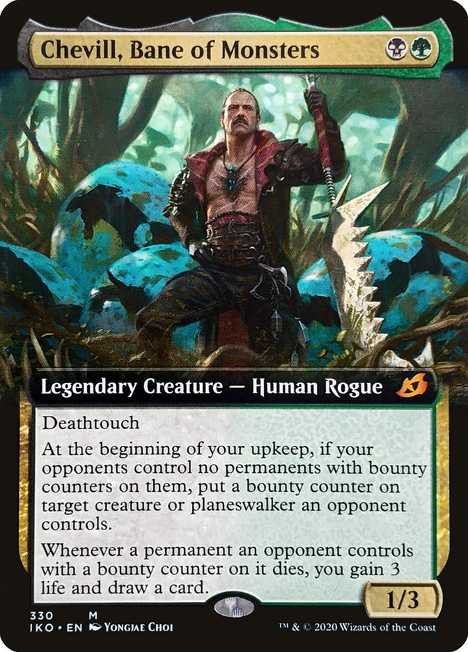 Chevill, Bane of Monsters (Extended Art) [Ikoria: Lair of Behemoths] MTG Single Magic: The Gathering    | Red Claw Gaming