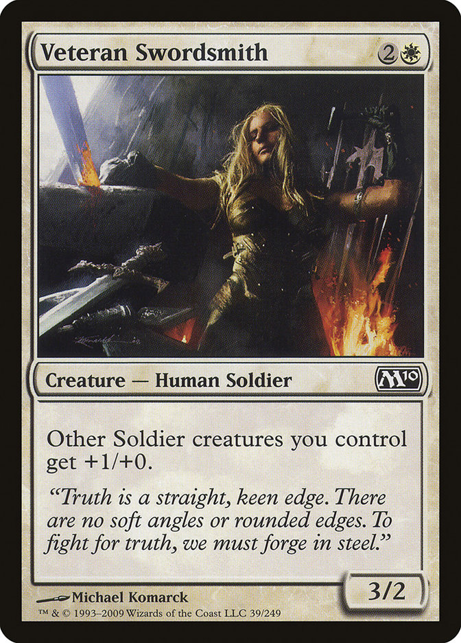 Veteran Swordsmith [Magic 2010] MTG Single Magic: The Gathering    | Red Claw Gaming