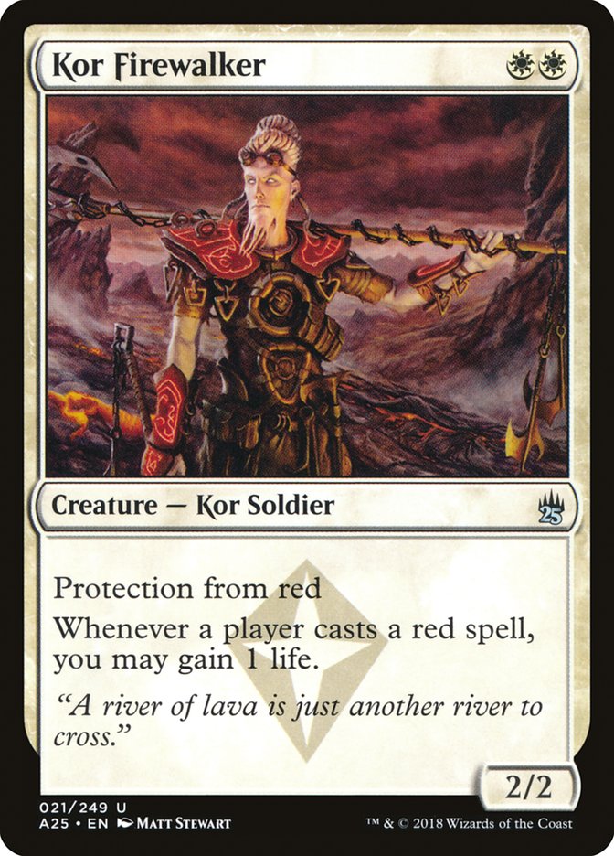 Kor Firewalker [Masters 25] MTG Single Magic: The Gathering    | Red Claw Gaming