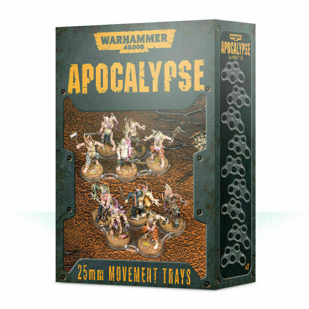 WARHAMMER 40000: APOCALYPSE 25mm MOVEMENT TRAYS Apocalypse Games Workshop    | Red Claw Gaming