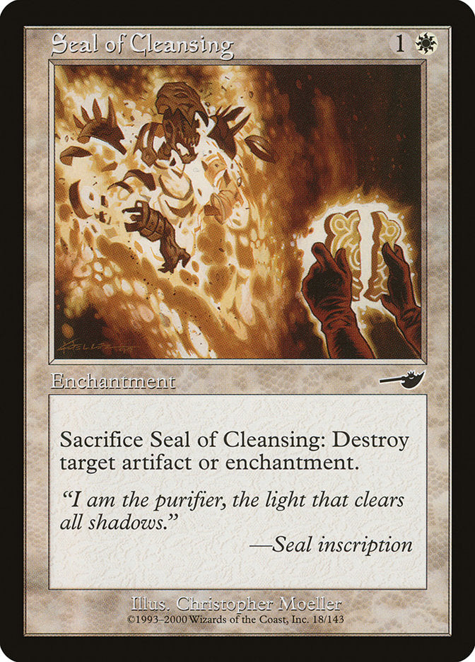 Seal of Cleansing [Nemesis] MTG Single Magic: The Gathering    | Red Claw Gaming