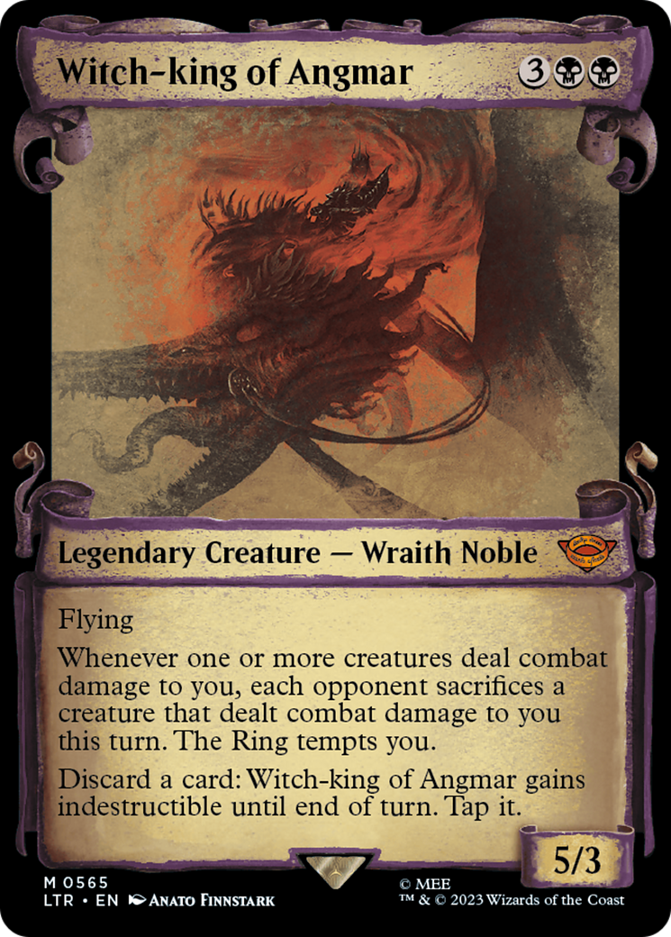 Witch-king of Angmar [The Lord of the Rings: Tales of Middle-Earth Showcase Scrolls] MTG Single Magic: The Gathering    | Red Claw Gaming