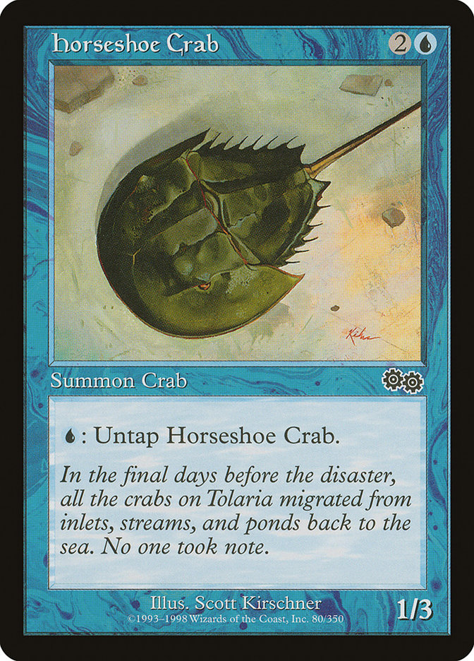 Horseshoe Crab [Urza's Saga] MTG Single Magic: The Gathering    | Red Claw Gaming