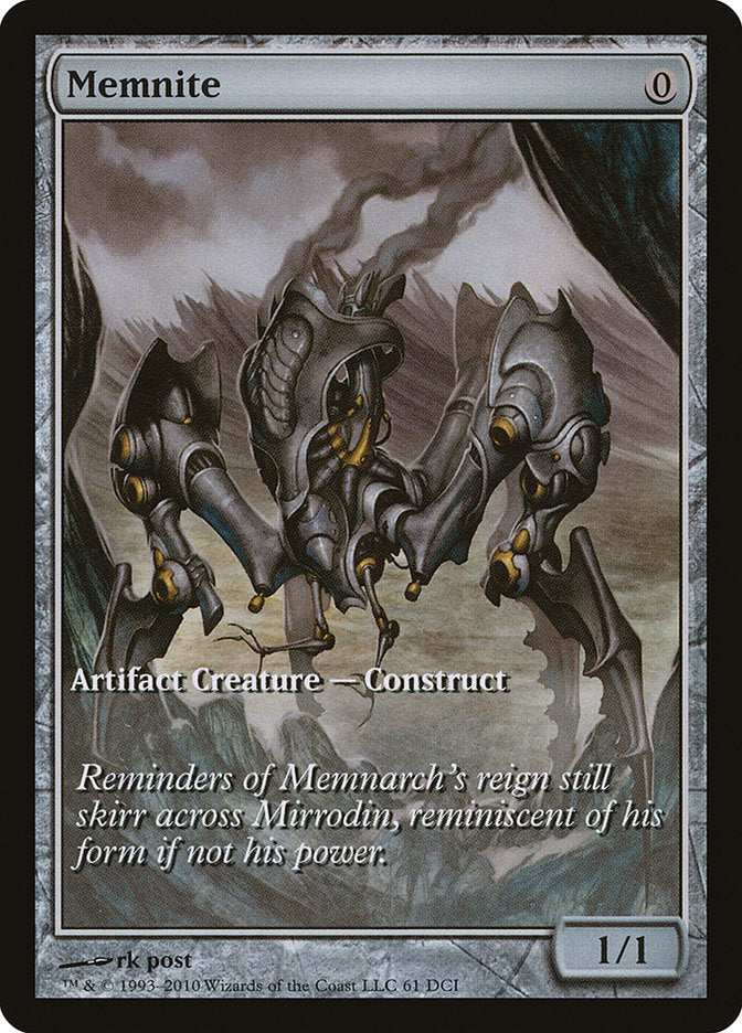 Memnite (Game Day) (Extended Art) [Scars of Mirrodin Promos] MTG Single Magic: The Gathering    | Red Claw Gaming