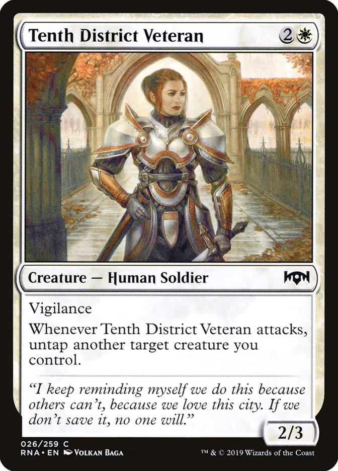 Tenth District Veteran [Ravnica Allegiance] MTG Single Magic: The Gathering    | Red Claw Gaming
