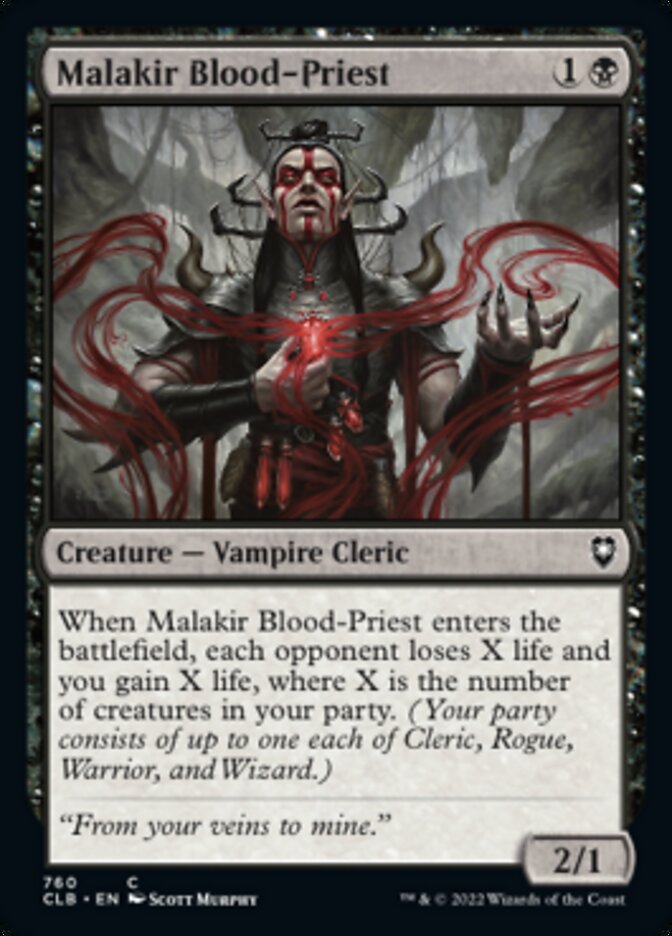 Malakir Blood-Priest [Commander Legends: Battle for Baldur's Gate] MTG Single Magic: The Gathering    | Red Claw Gaming