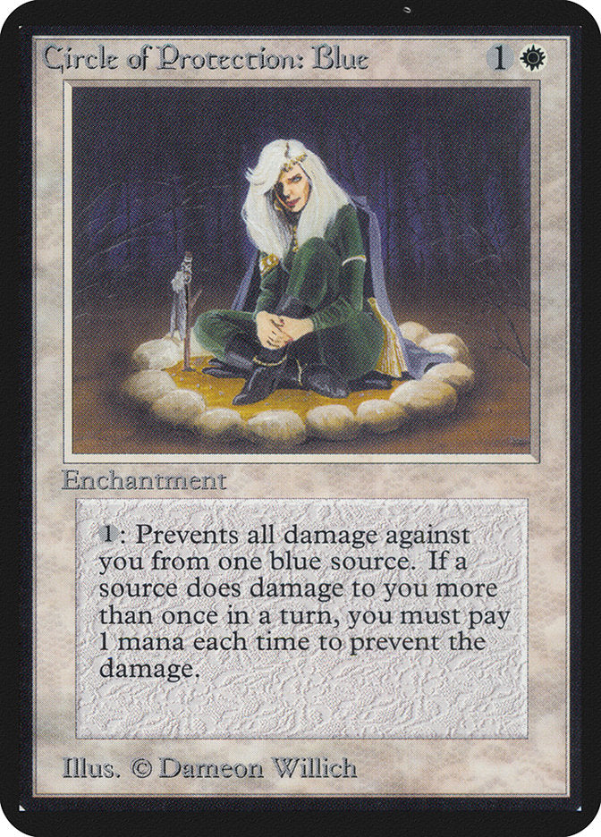 Circle of Protection: Blue [Alpha Edition] MTG Single Magic: The Gathering    | Red Claw Gaming