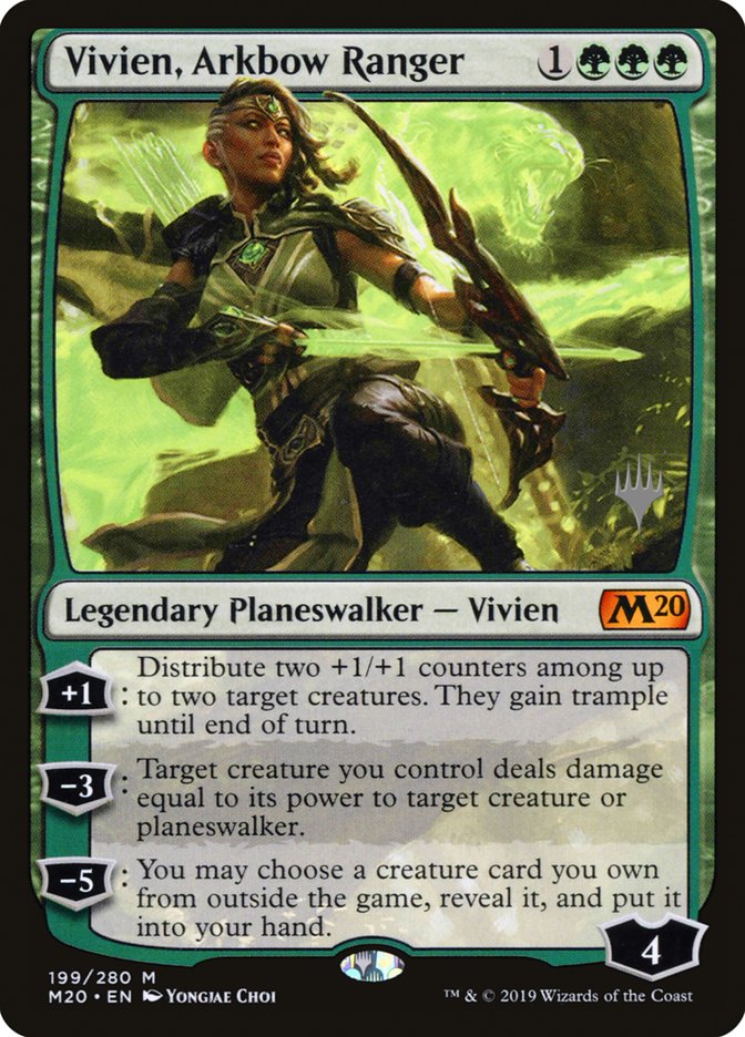 Vivien, Arkbow Ranger (Promo Pack) [Core Set 2020 Promos] MTG Single Magic: The Gathering    | Red Claw Gaming
