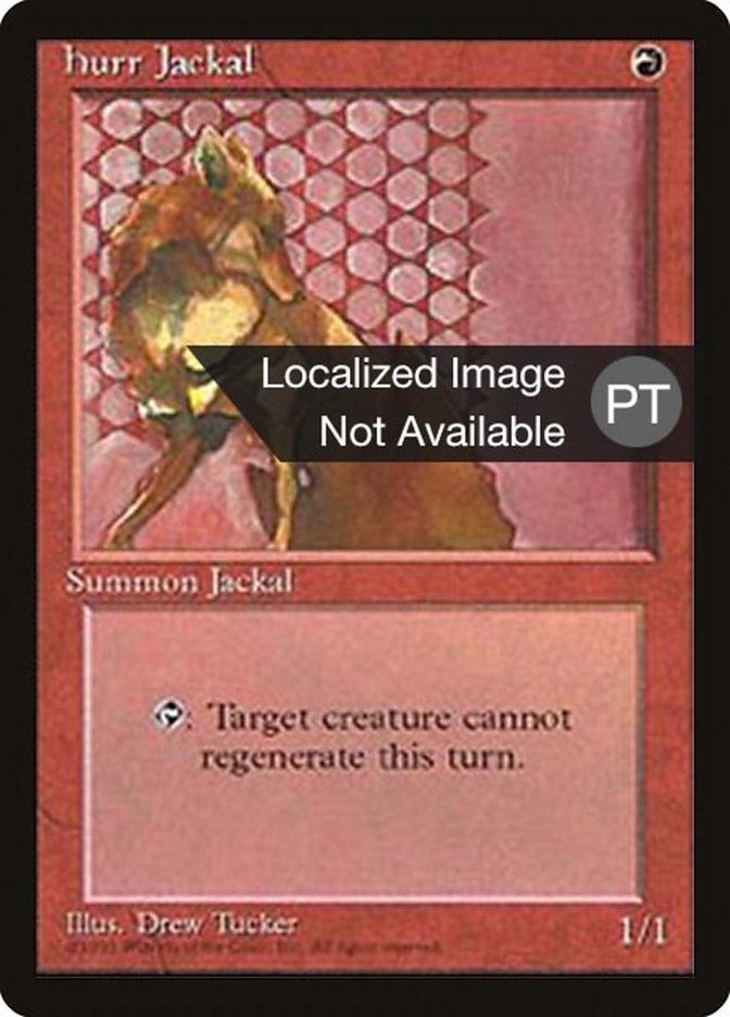 Hurr Jackal [Fourth Edition (Foreign Black Border)] MTG Single Magic: The Gathering    | Red Claw Gaming
